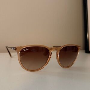Ray-Ban Amber Transparent Frame with Brown Gradient Lenses